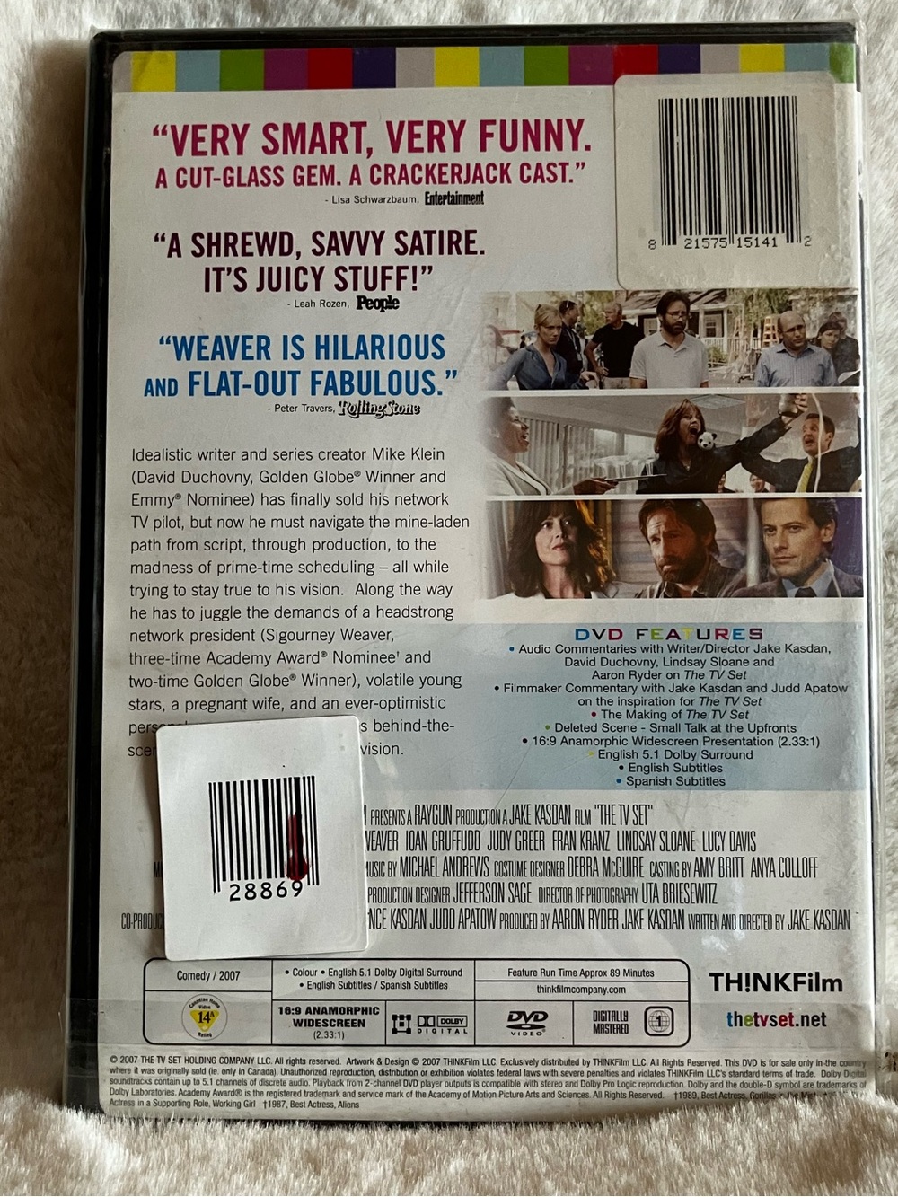 The TV Set DVD David Duchovny Sigourney Weaver Comedy Drama Film New Sealed - Picture 2 of 2